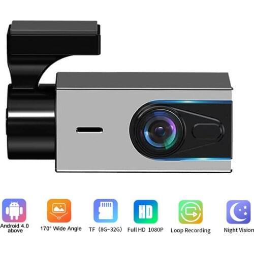 WIFI Dash Cam 1080P HD Car DVR Dashcam Smart Connect Car Dash Camera Video Recorder Night Vision 24H Parking