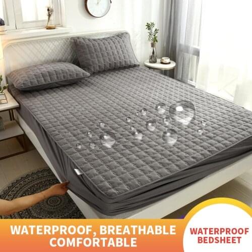Waterproof Bed Mattresses Cover Mattress Cover Multicolor Thickened Cotton Waterproof Mattress Protector Flat Mattress Cover