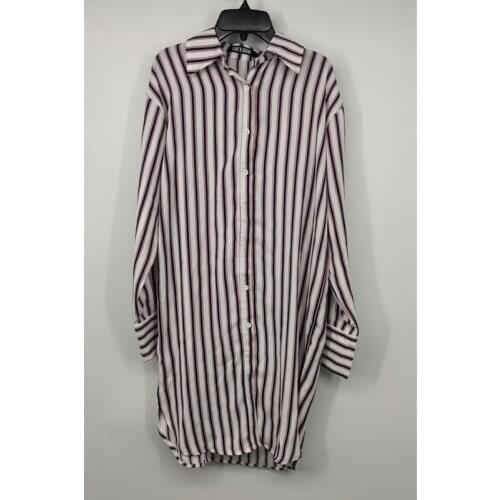 YUERWANG Women Shirt Striped Patchwork Single Breasted Ladies Blouse Full Sleeve Loose Casual Long Autumn Top Fashion All Match