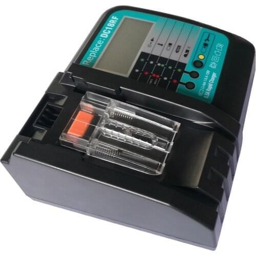 DC18RF Li-ion Battery Charger 6.5A Charging Current for Makita 14.4V 18V BL1830 Bl1430 DC18RC DC18RA Power tool and Fan cooling