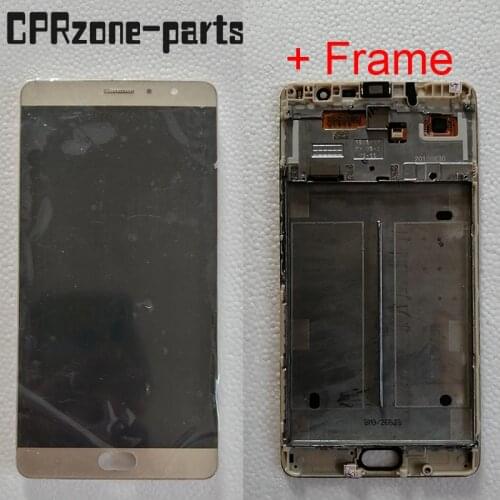 5.5" Gold + Frame For GiONEE M6 Plus GN8002S LCD Display With Touch Screen Digitizer Sensor Panel Assembly