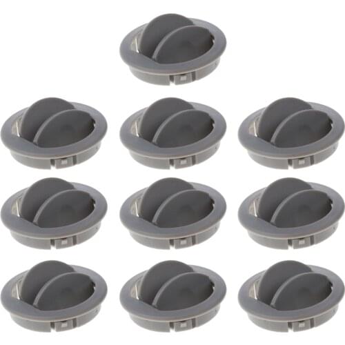 10x Car RV ATV Interior Round Ceiling A/C Vent Air Outlet Rotating Open Close Universal Camper Trailer Auto Air Ventilation