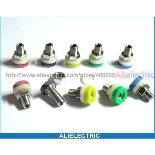 250 Pcs 2mm Banana Jack Binding Post 5 Colors