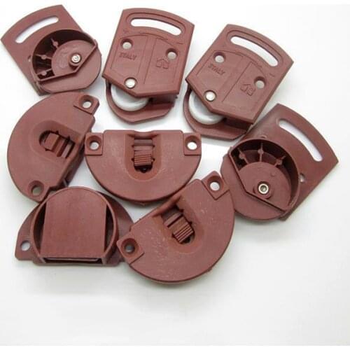 4 Pair Wardrobe Roller Sliding Door Gear Circuit Board Indoor Panel Kit Furniture Sliding Door Roller Set Cabinet ABS Wheel