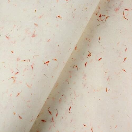 Rice Paper Papel Arroz Red Flower Tea Xuan Paper Chinese Calligraphy Painting Half-Ripe Xuan Paper Chinese Brush Writing Paper