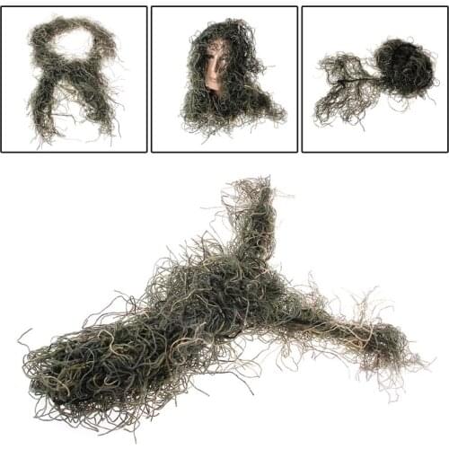 Hunting Rifle Wrap rope grass type Ghillie Suits Cover For camouflage Yowie Sniper Paintball hunting clothing