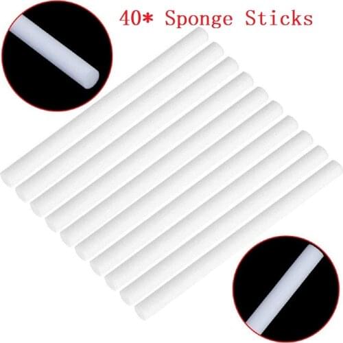 40 Pcs Cotton Humidifier Filters Sticks Humidifiers Cotton Swab Sponges Refill Sticks Absorbent Wicks Replacement