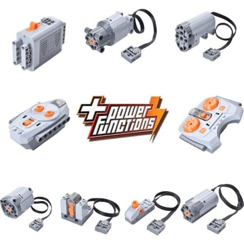 Motor Series 8883 8881 8882 Train Remote Control Battery Box Switch LED Light Power Functions 20053 20001 3368 20006