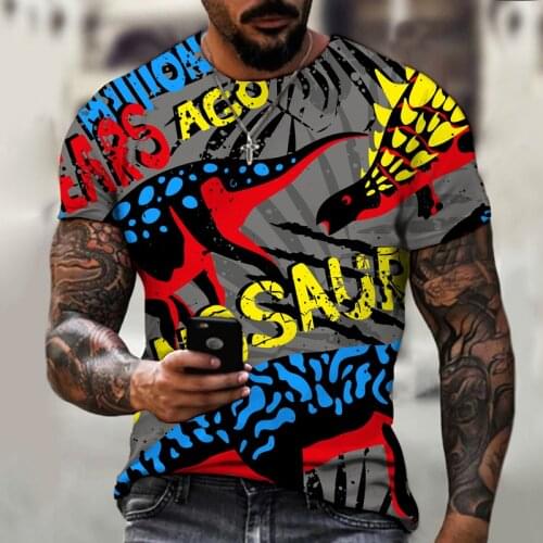 Mens T-shirt New Short Sleeve Graffiti T Shirt Summer 2021 Mens Clothing Casual Letters Print Loose Tops T-shirt for Men