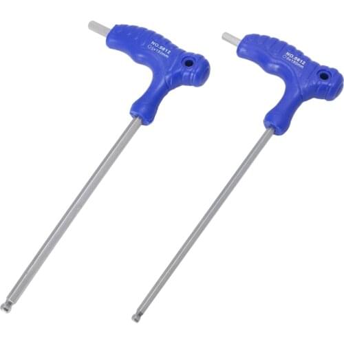 H5/H6 5mm/6mm T-Handle Allen Key Ball Tip Hex Hexagon Wrench Repair Hand Tool