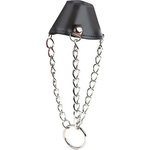 IKOKY Cake Cage Parachute Balls Stretcher Scrotum Bondage Restraint Male Chastity Device Penis Cock Ring Sex Toys for Men Male