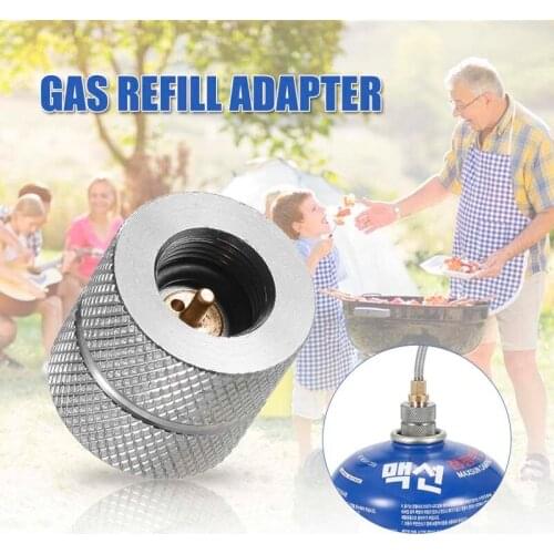 Cartridge Gas Refill Adapter Nozzle Bottle Type Butane Gas Cartridge / Canister Refill Gas For Screw Type Valve Canister Kamp