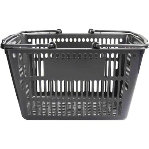 Storage Basket Portable Bathroom Toiletries Organizer Kitchen Vegetable Seasoning Basket Double Handles Supermarket Shop