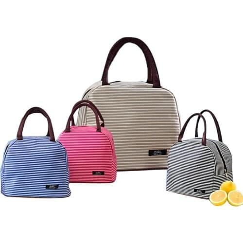 Fashion Men Women Kids Portable Insulated Thermal Cooler Lunch Box Picnic Case Storage Bag Carry Tote Oxford Waterproof Handbag