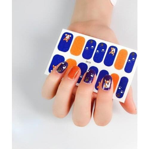 Four Sorts 0f Nail Stickers Fashion Nail Polish Self Adhesive Manicure Decoracion Nail Strips Nail Sticker set Nail Accesoires