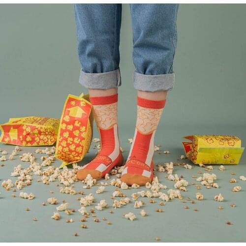 New Art Abstract Funny Socks Women Casual Jacquard Cotton Happy Gift Sokken Skarpetki Unisex Crew Calcetines Mujer Divertidos