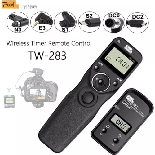 Pixel TW-283 Shutter Release Wireless Timer Remote Control For Canon Triggers Sony Samsung Nikon d7500 d7200 d7000 d5300 Camera