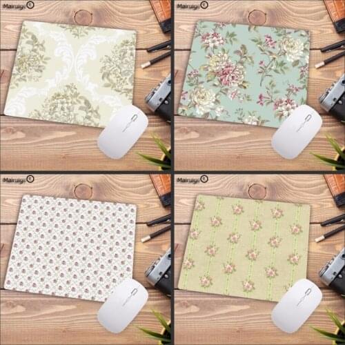 Mairuige Hot Fashion Flower Pattern Printing Mousepad Rubber Rectangle Computer Notebook Mice Mat Gamer Speed Mouse Pads