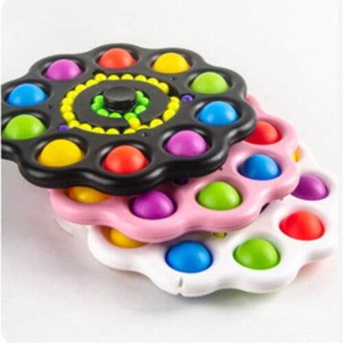 Push Bubble Antistress Finger Spinning Relieves Stress Decompression Toy For Children And Adults Sensory Toys To Relieve Autism