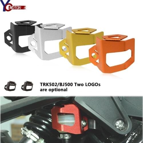 With LOGO Motorcycle Rear Brake Oil Cup Oil Can CNC Aluminum Protect the Cup Cover For Benelli TRK 502 Leoncino 500 BJ500