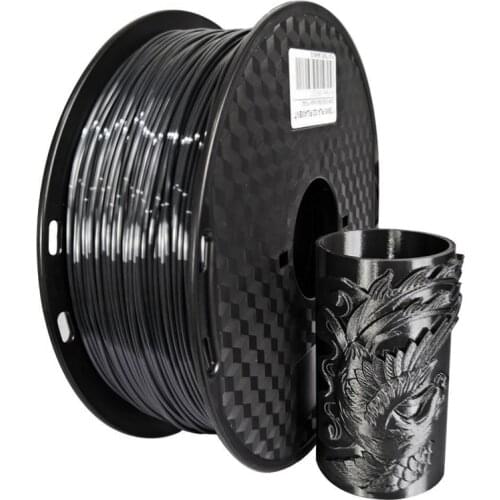 Silk PLA Black 1.75mm 3D Printer Filament Luxury Silky Rich Luster 250g/500g/1kg Shiny Solid 3D Printing Materials Sublimation