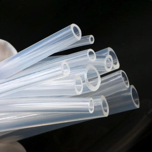 1M 5M 10M Food Grade Silicone Rubber Hose Transparent Flexible Silicone Tube Diameter 2 4 5 6 7 8 9 10 11 12 14 16mm Clear Tube