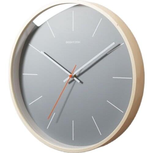 Nordic Modern Wall Clock Wood Large Wall Watch Mechanism Silent Kitchen Clocks Living Room Office Reloj Cucu Home Decor SC638
