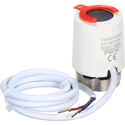 Thermal Actuator NC 230V for Underfloor Heating Manifold Normally Closed Electric Actuator for Floor Heating Thermostat System