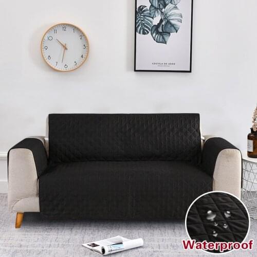Dog Pets Waterproof Sofa Protector Cover Washable Removable Towel Armrest Couch Covers Slipcovers Single/Two/Three Seater