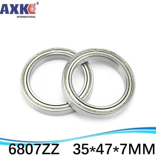 1pcs) thin wall deep groove ball bearing 6807ZZ 6807-2RS S6807ZZ S6807-2RS 35*47*7 mm