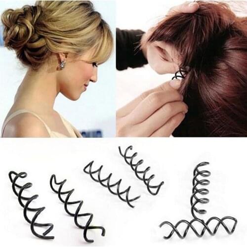 12Pcs Metal Spiral Spin Screw Pin Clip Hairpin Lady Twist Hair Clip Styling Tools & Accessories