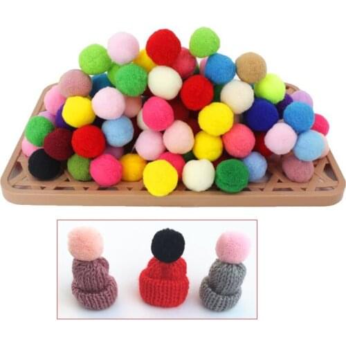 30-100pcs 30mm Pompom Mini Soft Pom Poms Fluffy Plush Ball Kid Toys Handmade Wedding Decor DIY Craft Supplies