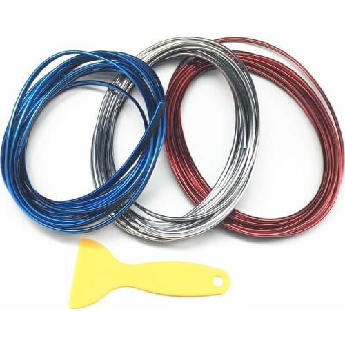 5m Car Grille Interior Exterior Mouldings Trim Decorative Strip Line For Volvo S40 S60 S70 S80 S90 V40 V60 V90 XC60 XC70 XC90