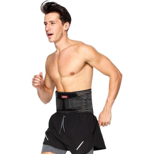 AOLIKES Lumbar Support Waist Back Strap Compression Springs Supporting For Men Women Bodybuilding Gym Fitness Belt Sport Girdles