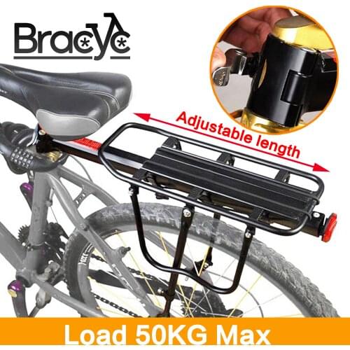 Bicycle Luggage Carrier Aluminum Alloy Bike Cargo Rear Rack Cycling Seatpost Bag Holder Stand Trunk MTB Install Tool Fit 20-29