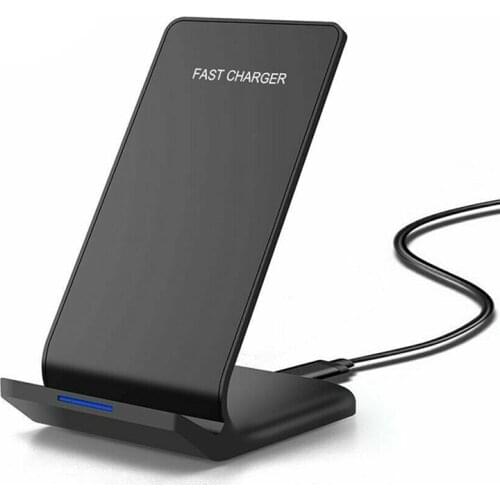 Wireless Charger Stand 2-in-1 15W Fast Charging Qi Wireless Charger Dock Station for iPhone 12/Airpods 2 Mobile Phone Charger