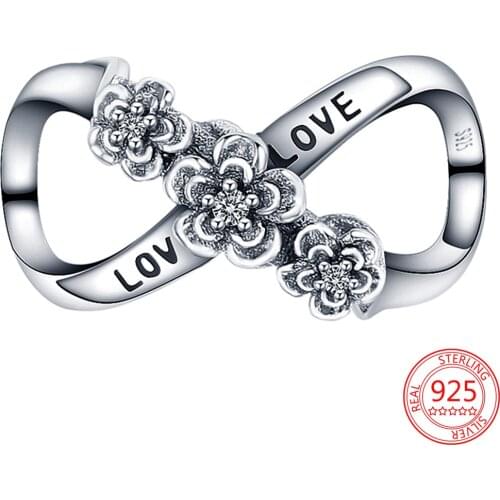 Hot Sale 925 Sterling Silver Women Fashion Horizontal 8 Words Shape Beads Charm Fit Original Pandora Bracelet Diy Jewelry Gift