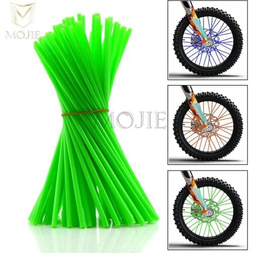 Motorcycle Wheel Spokes Skins Wheel Spoke Cover Wraps For Kawasaki KX 65 85 125 250 250 F 450 F KLX 125 250 150 S KDX 125 250 SR