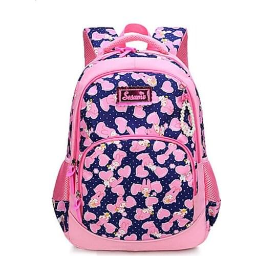 New Childrens Backpack Cute Princess Schoolbag Girl Lightweight Waterproof Book Bag Kids Orthopedic School Bags Large-Capacity