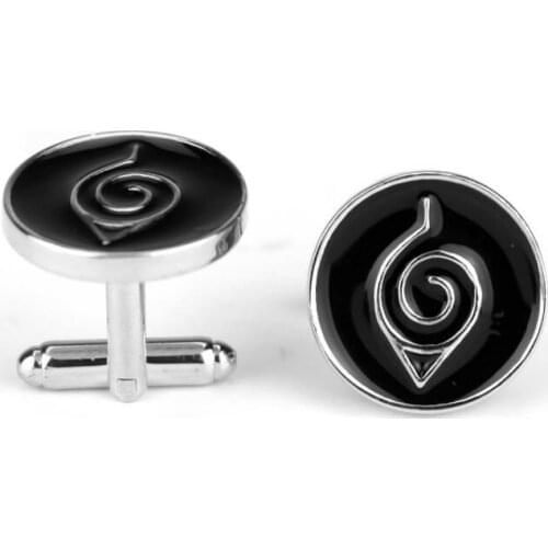 Men Naruto Cufflinks Kunai Akatsuki Member Cufflinks Cuff Links Shirt Cuff Buttons pins