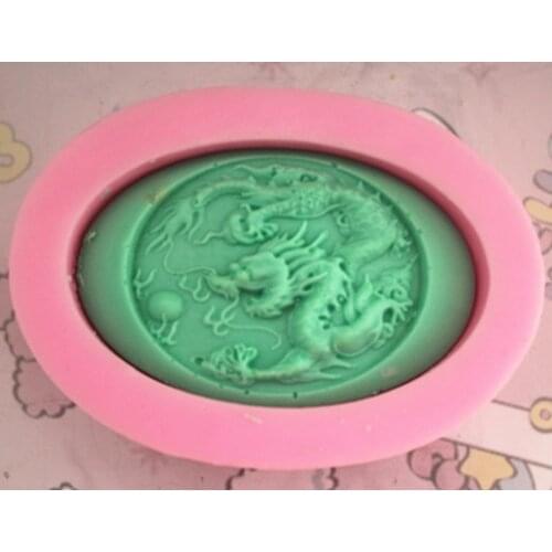 Handmade soap mold/silicone mold/soap die/silica gel soap die auspicious dragon
