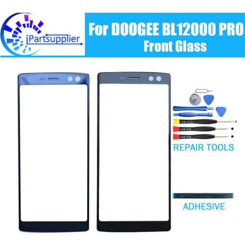 For DOOGEE BL12000 PRO Front Glass Screen Lens 100% New Front Touch Screen Glass Outer Lens for DOOGEE BL12000 PRO +Tools