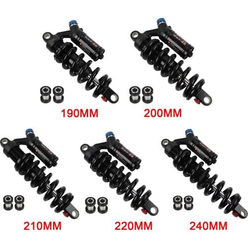 Downhill Mountain Bike Rear Shock Aluminum Alloy Coil Spring 550 lbs 190-240mm MTB Bikycle Cycling Accessories Parts for FR