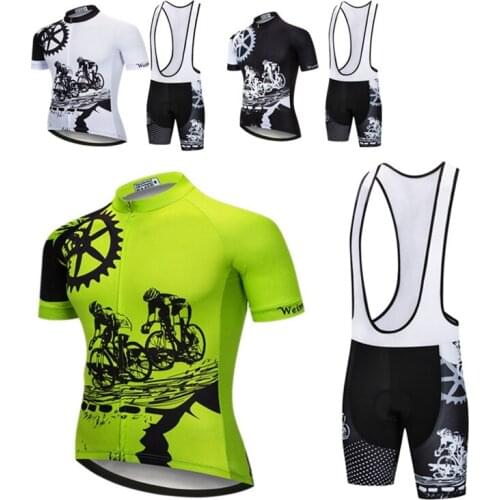 Mountain Bike Jersey set Summer Mens Cycling Jersey Set with Bib Ropa De Ciclismo Maillot Quick Dry Pro Team Bike Clothes