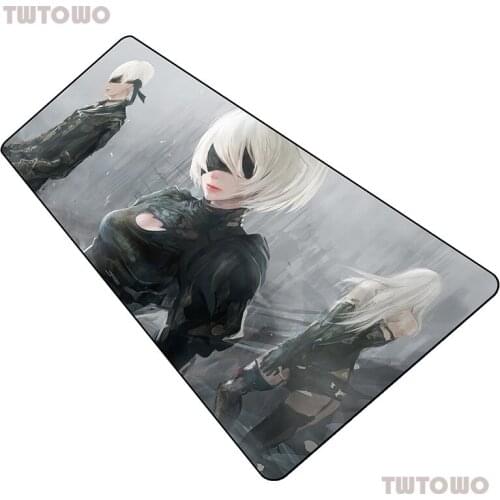 Nier Mousepad 900x400x2mm Thickess Computer Mouse Mat Gamer Gamepad Gamer Locked Edge Gaming Mousemat Desk Pad Office Padmouse