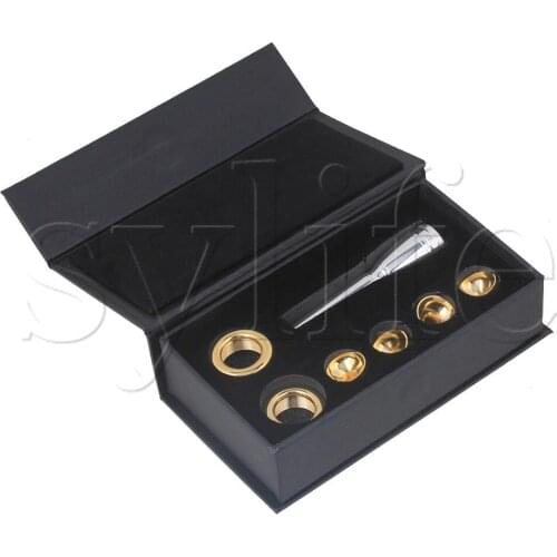 Brass Professional 2 Golden Heads & 4 Cups & Mouthpiece for Trumpet