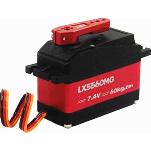 Waterproof 60kg high torque LX5560MG SSG metal gear Digital Servo with 18T Arm for 1/5 Redcat Baja RC Car servo Robot ds5160