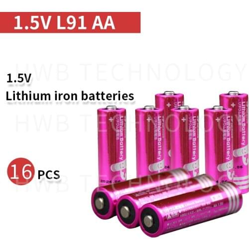 16PCS/lot Japan import AA 3000mAh 1.5V lithium iron battery High power Long shelf life digital Camera, radio battery