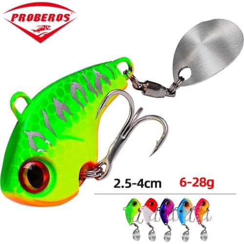 1pc Metal VIB Blade Lure 6g 15g 28g 3D Eyes Pencil Spoon Spinner Balancer Fishing Lure Hard Bait Fishing Tackle with Hook