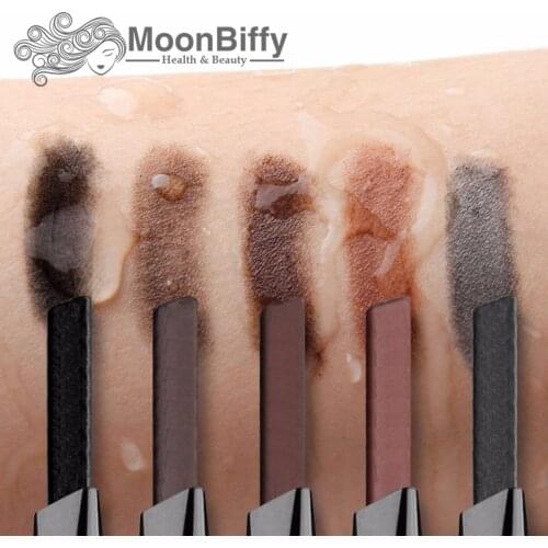 MOONBIFFY Magical Halo 1PC Professional Automatic Eyebrow Pencil Liner Eye Brow Pen with Brush Cosmetic Makeup Tools